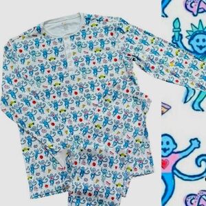 RARE Roller Rabbit New York City monkey pajamas
